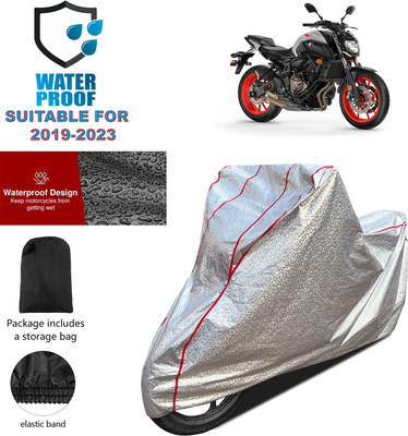 PAGORA Waterproof Two Wheeler Cover for Yamaha(MT 07, Silver)