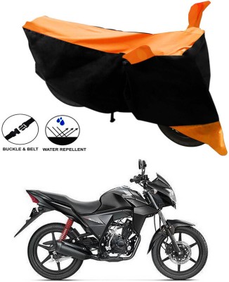 AUTOGARH Two Wheeler Cover for Honda(CB Twister, Black, Orange)