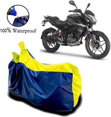 APNEK Waterproof Two Wheeler Cover for Bajaj(Pulsar NS-160 BS6, Yellow, Blue)