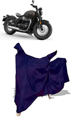 Amexride Two Wheeler Cover for Triumph(Bonneville Bobber BS6, Blue)