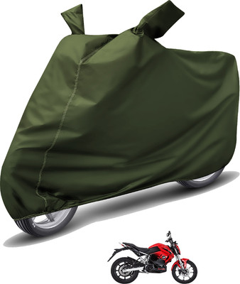 Caronix Waterproof Two Wheeler Cover for Revolt(RV 400, Green)