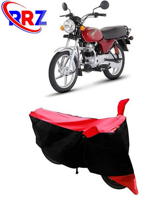 RRZ Waterproof Two Wheeler Cover for Bajaj(Boxer AT, Black, Red)