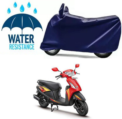 Mdstar Waterproof Two Wheeler Cover for Hero(Pleasure, Blue)