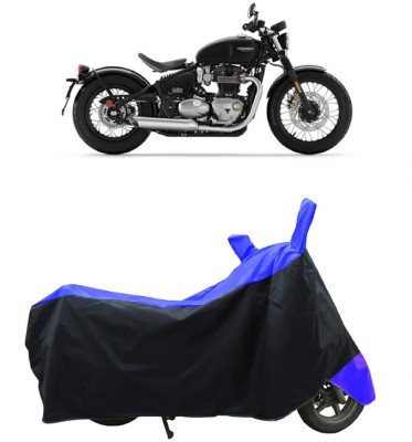 Coxtor Waterproof Two Wheeler Cover for Triumph(Bonneville Bobber, Blue, Black)