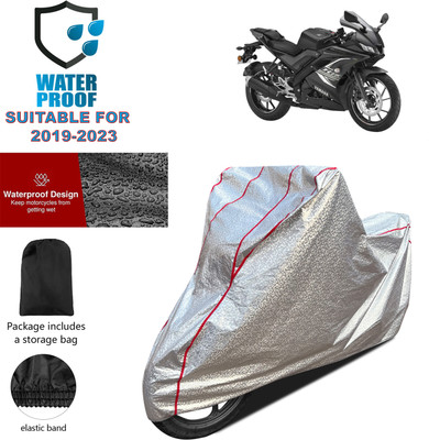 PAGORA Waterproof Two Wheeler Cover for Yamaha(YZF R15 BS6, Silver)