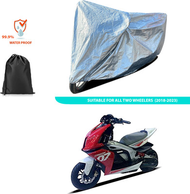 PAGORA Waterproof Two Wheeler Cover for TVS(Creon BS6, Silver)