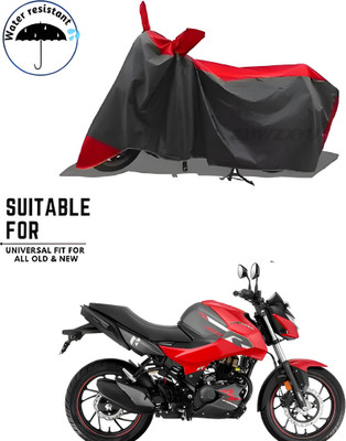 smwzxyu Waterproof Two Wheeler Cover for Hero(Xtreme 160 R, Black, Red)