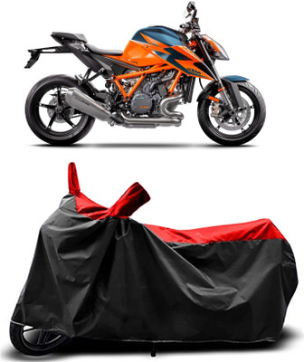 Fastak Two Wheeler Cover for KTM(Duke 390 ABS, Red)