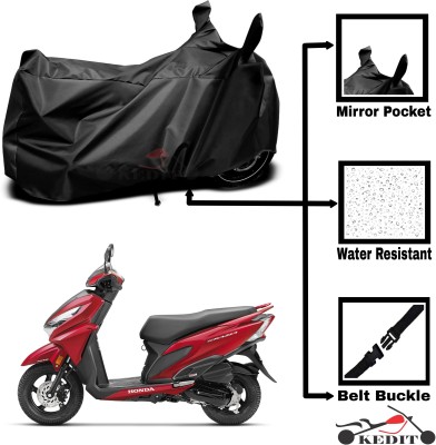 KEDIT Two Wheeler Cover for Honda(Grazia, Black)