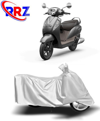 RRZ Waterproof Two Wheeler Cover for Suzuki(Access, White)