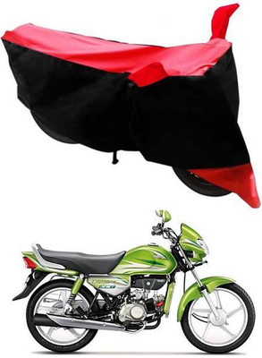 RAAMKM Two Wheeler Cover for Hero(HF Dawn BS6, Red, Black)