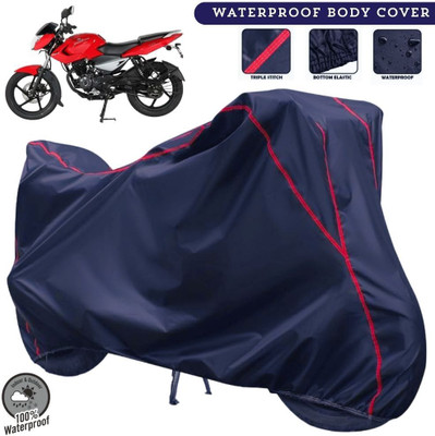 MADAFIYA Two Wheeler Cover for Bajaj(Pulsar 135 LS DTS-i, Blue, Red)