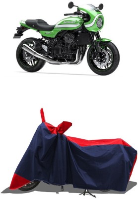 SUGASHRI Waterproof Two Wheeler Cover for Kawasaki(Z900 RS Cafe Racer BS6, Red, Blue)