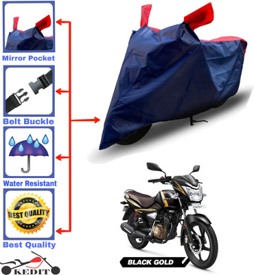 KEDIT Two Wheeler Cover for TVS(Victor BS6, Red, Blue)