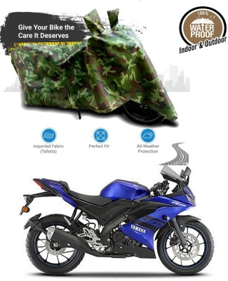 Furious3D Waterproof Two Wheeler Cover for Yamaha(YZF R15 V3, Multicolor)