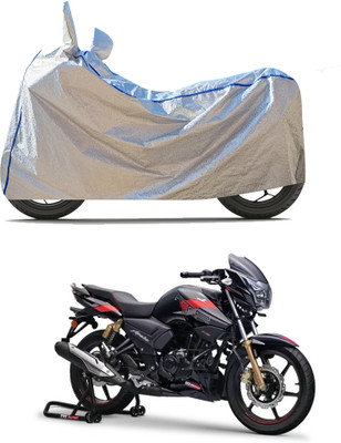 CODOKI Waterproof Two Wheeler Cover for TVS(Apache RTR 180, Silver)