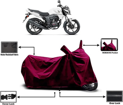 PEDALUP Waterproof Two Wheeler Cover for Honda, Universal For Bike(CB Trigger, Maroon)