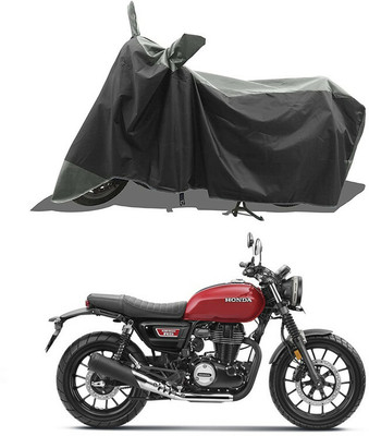 A G Enterprises Waterproof Two Wheeler Cover for Honda(CB350RS, Black, Grey)