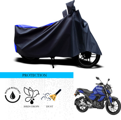 SnehaSales Waterproof Two Wheeler Cover for Yamaha(FZ-Fi Version 3.0, Black, Blue)