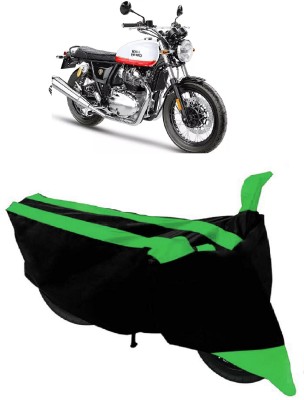 ABORDABLE Two Wheeler Cover for Royal Enfield(Interceptor 650, Black, Green)