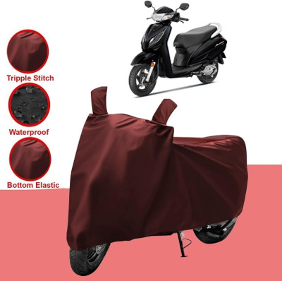 HWSXQAE Two Wheeler Cover for Universal For Bike(Activa 3G, Maroon)