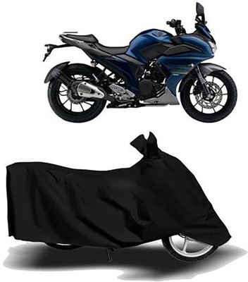 Mdstar Waterproof Two Wheeler Cover for Yamaha(Fazer, Black)