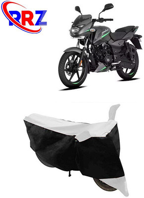 RRZ Waterproof Two Wheeler Cover for Bajaj(Pulsar 125 Neon, Black, White)