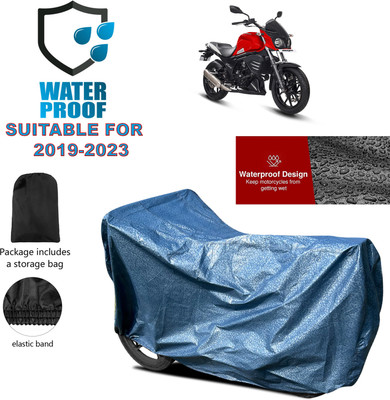 PAGORA Waterproof Two Wheeler Cover for Mahindra(Mojo UT 300, Blue)