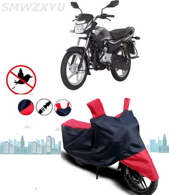 smwzxyu Waterproof Two Wheeler Cover for Bajaj(Red, Black)
