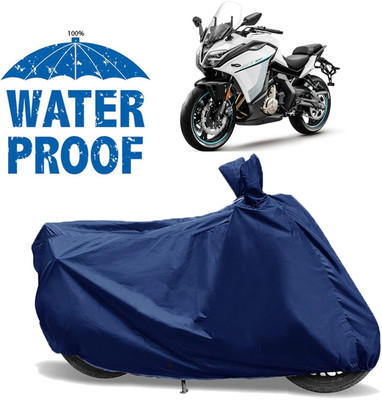 AutoGalaxy Waterproof Two Wheeler Cover for CFMoto(650GT, Blue)