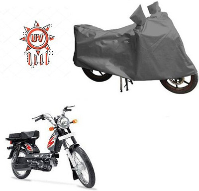 DeepShakshi AUTOMOTIVE Waterproof Two Wheeler Cover for TVS(Heavy Duty Super XL, Grey)