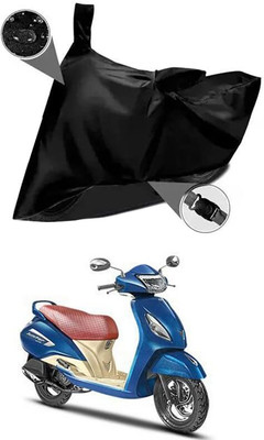 KEDIT Two Wheeler Cover for TVS(Jupiter Grande BS6, Black)