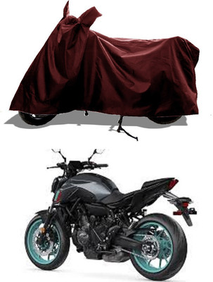 GROFATIK Two Wheeler Cover for Yamaha(MT 07, Maroon)