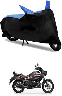 Mdstar Waterproof Two Wheeler Cover for Suzuki(Intruder, Blue, Black)