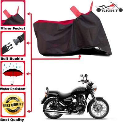 KEDIT Two Wheeler Cover for Royal Enfield(Thunderbird 350, Red, Black)