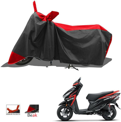 Mdstar Waterproof Two Wheeler Cover for Honda(Grazia, Red)