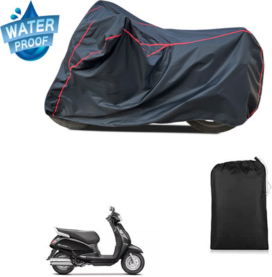 GOSHIV-car and bike accessories Waterproof Two Wheeler Cover for Suzuki(Access 125, Black)