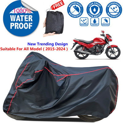 AutoGalaxy Waterproof Two Wheeler Cover for Hero(Achiever, Black)