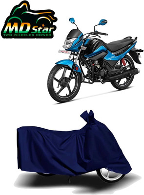 Mdstar Waterproof Two Wheeler Cover for Hero(Splendor I Smart, Blue)