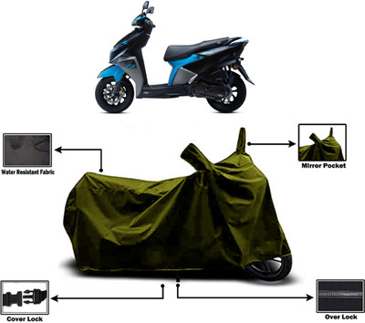 Amexride Two Wheeler Cover for TVS(Ntorq 125, Green)