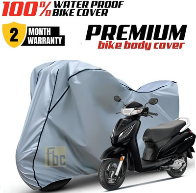 FBC Waterproof Two Wheeler Cover for Honda(Activa, Silver, Black)