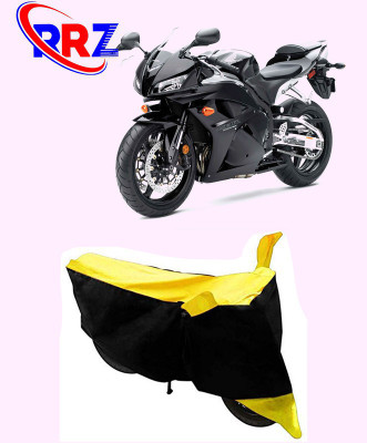 RRZ Waterproof Two Wheeler Cover for Honda(CBR 600 RR, Black, Yellow)