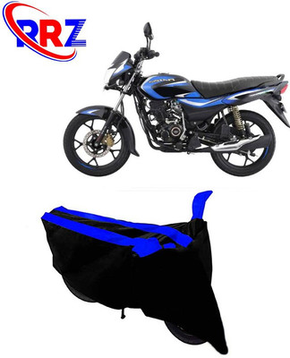 RRZ Waterproof Two Wheeler Cover for Bajaj(Platina 110, Black, Blue)