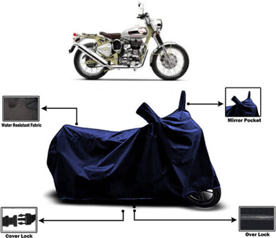 AASHTIK MART Two Wheeler Cover for Royal Enfield(Bullet Trials 500, Blue)