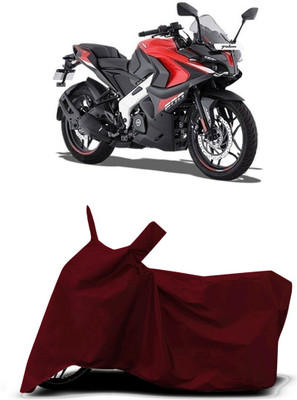 VESMEI Two Wheeler Cover for Bajaj(Pulsar 200 NS DTS-i, Red)