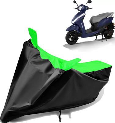 aksmit Two Wheeler Cover for Ampere(Magnus, Black, Green)