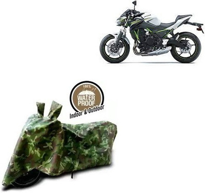 THE REAL ARV Waterproof Two Wheeler Cover for Kawasaki(Z650 BS6, Multicolor)