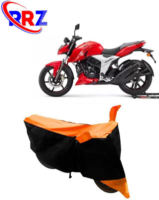 RRZ Waterproof Two Wheeler Cover for TVS(Apache, Black, Orange)