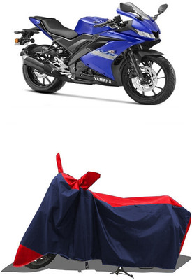 SUGASHRI Waterproof Two Wheeler Cover for Yamaha(R15S, Red, Blue)