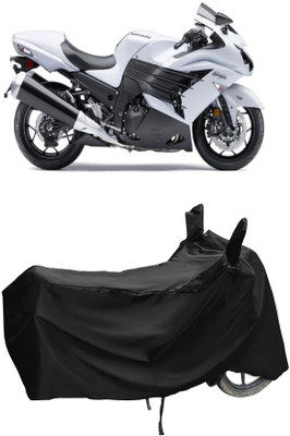 Autoprime Two Wheeler Cover for Kawasaki(Ninja ZX 14R BS6, Black)